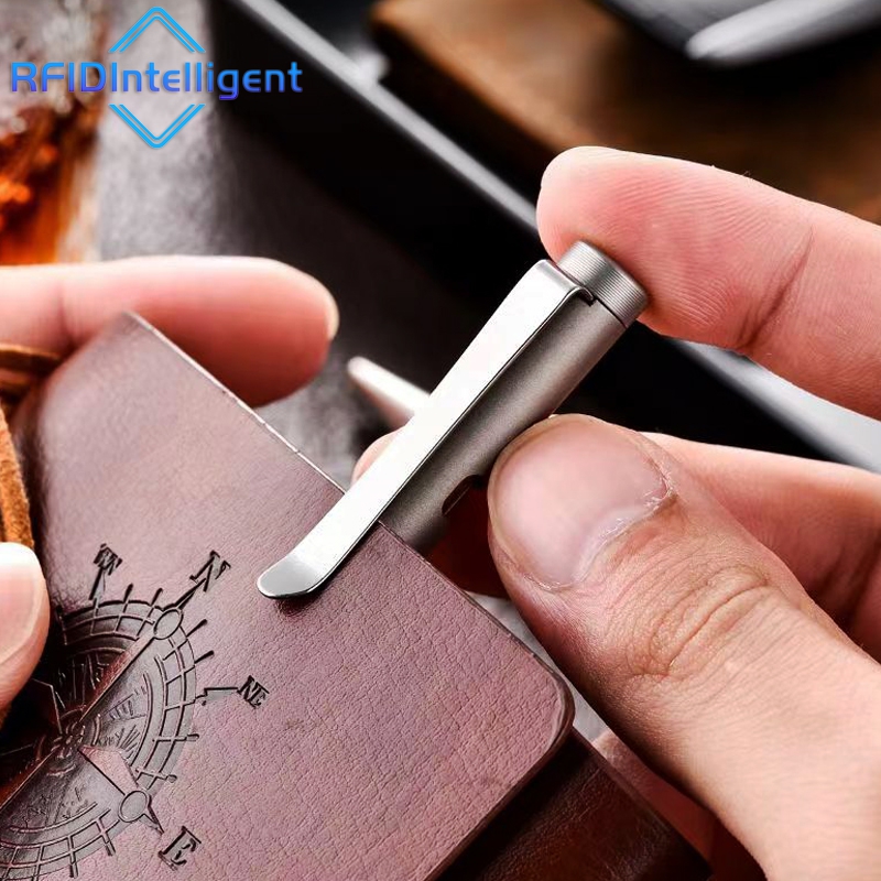 Portable Titanium Bolt Action Ballpoint Pen Self Defense Writing Tool for Outdoor Traveling Office Gift