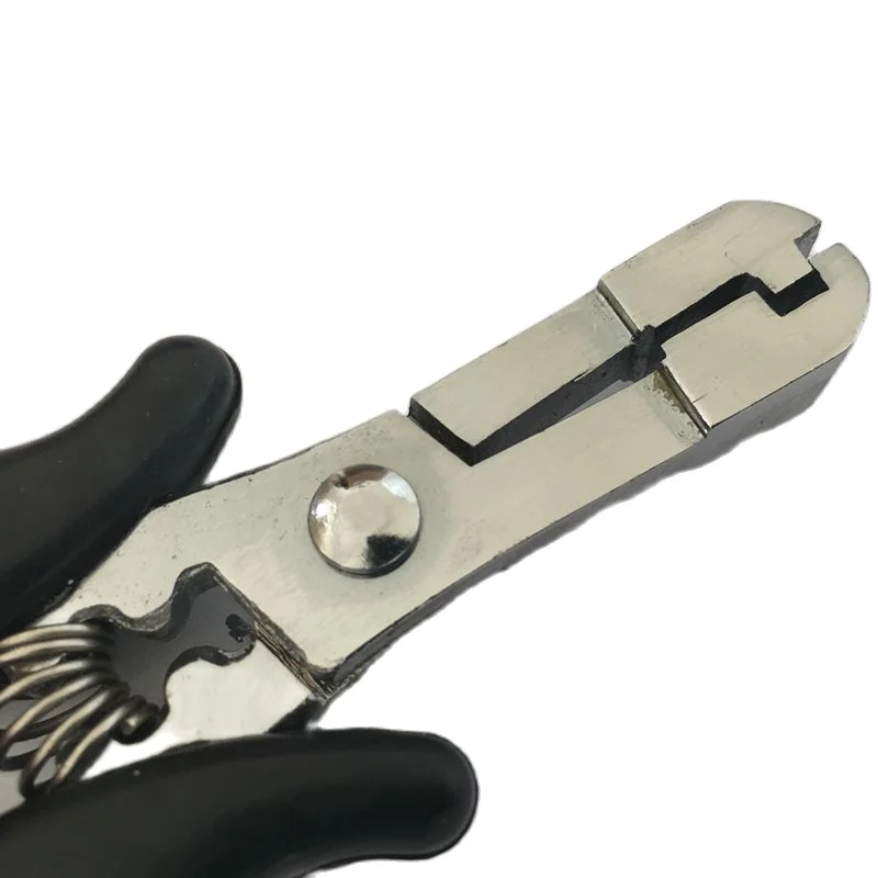 1PC Black handle 6mm groove Flat  type plier clamp for making flat tip pre-bonded Hair Extensionhair tools