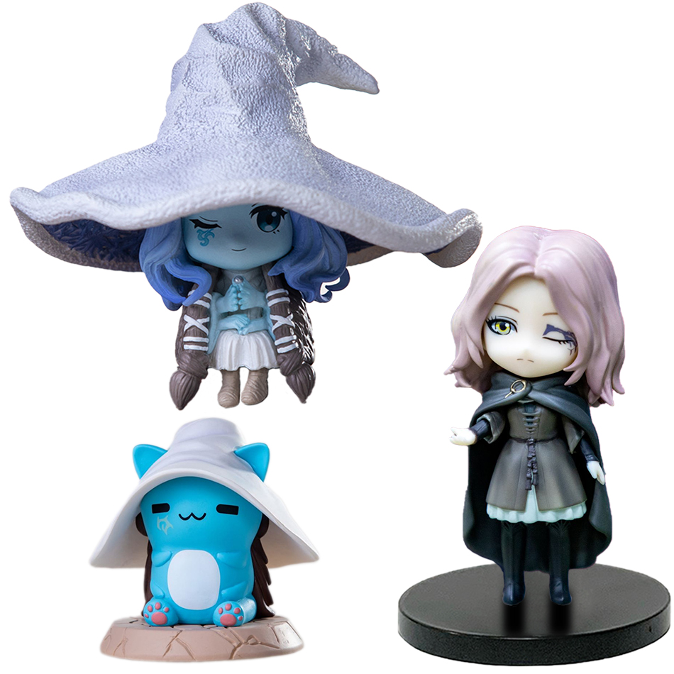 Figura DE ACCIÓN DE Elden Ring Gaming, Mini Ranni Cat Melina Malenia The Half-Wolf, adornos mágicos Lani, muñecas de PVC, nueva versión Q
