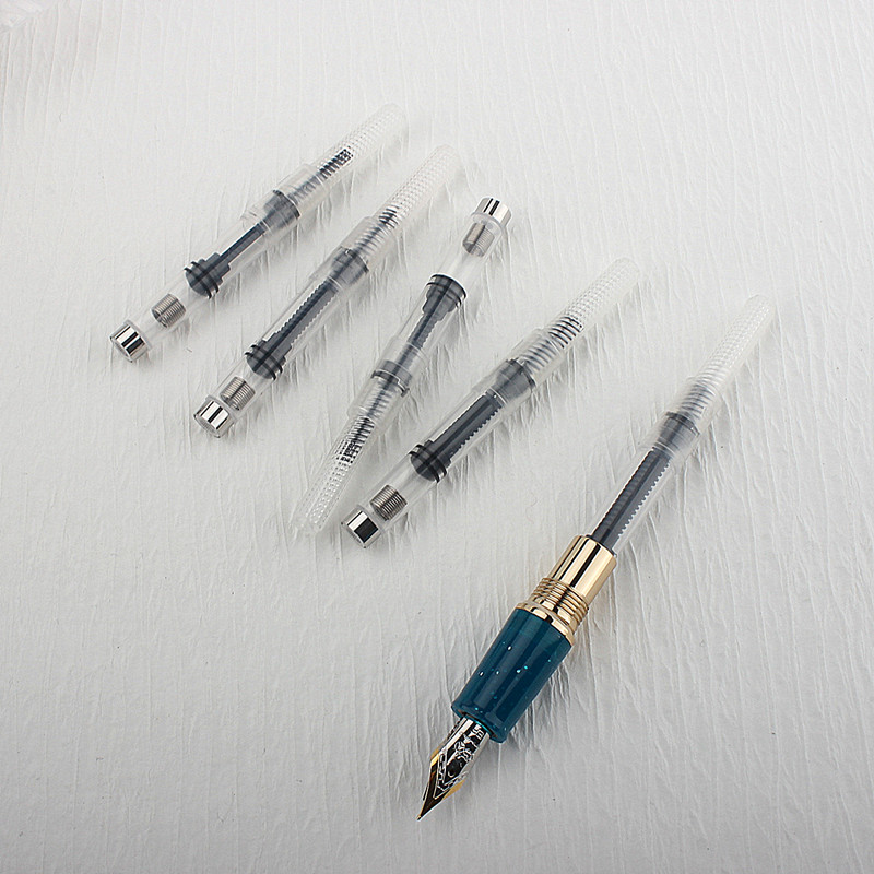 10 шт., сменные картриджи для перо, чернила, преобразователя, насоса, черные