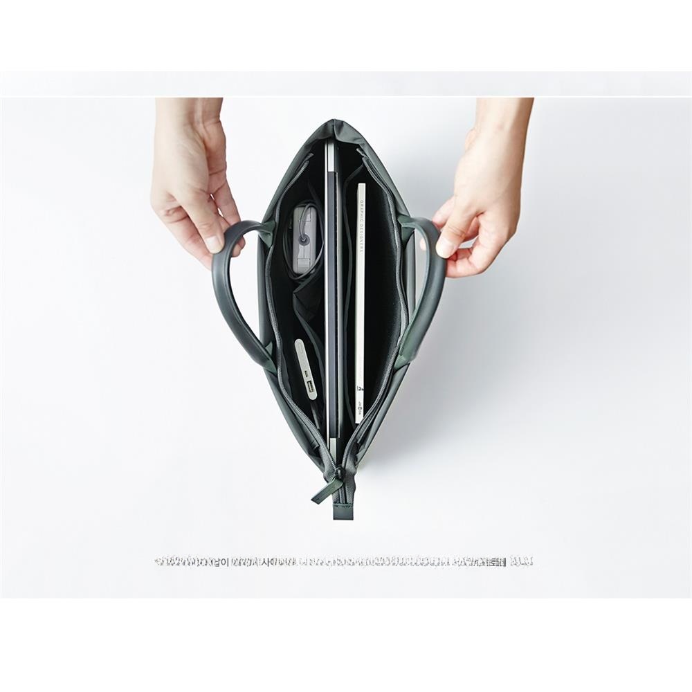 韓国スタイルのハンドヘルドラップトップバッグブリーフケースドキュメントバッグ3.3インチ/4インチ/5.6インチのラップトップ用オックスフォード布ノートブックファイルバッグ