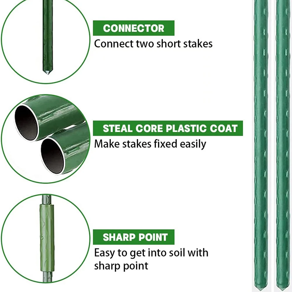10 PCS Universal คลิปพลาสติกพืชสนับสนุน FIXED Connector เสาสวน 11 มม.วงเล็บคงที่ปีนเขา Pergola CONNECTOR