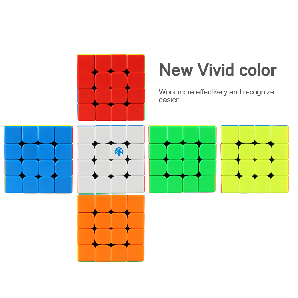 【JudyCube】GAN 460 M Magnético 4x4x4 Cubo Mágico 4x4 Cubo de Velocidade Gan460 M Stickerless Profissional Fidget Toys Cubo Mágico Quebra-cabeça