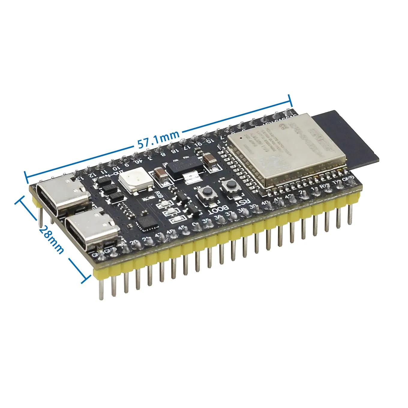 ESP32 S3 Development Boards with Expansion Adapter Kit 2.4G Wifi BT Module ESP32-S3WROOM1 N8R2 N16R8 44Pin Type-C ESP32-S3