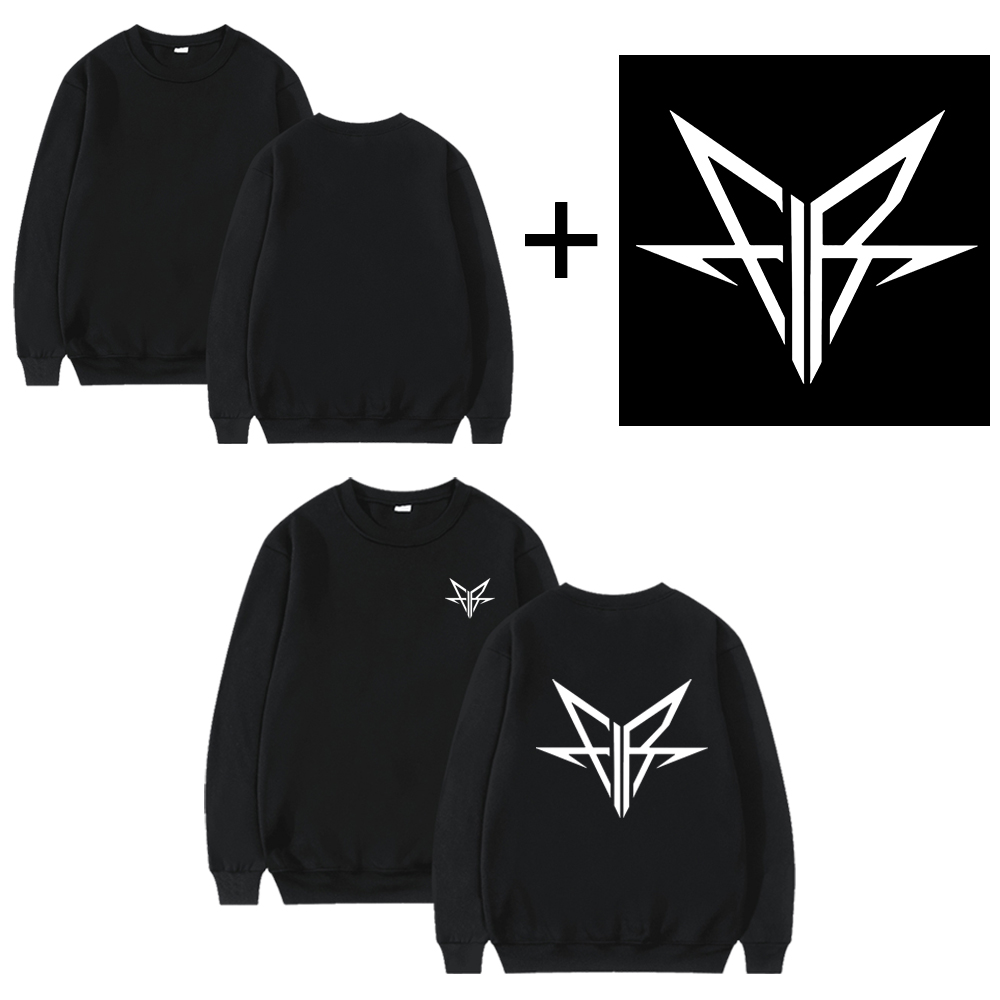 DIY Customise Your Brand Logo Unisex Trend Casual Top Custom Crew Neck Pullover Personalised Sweatshirt Custom Gift Shopping