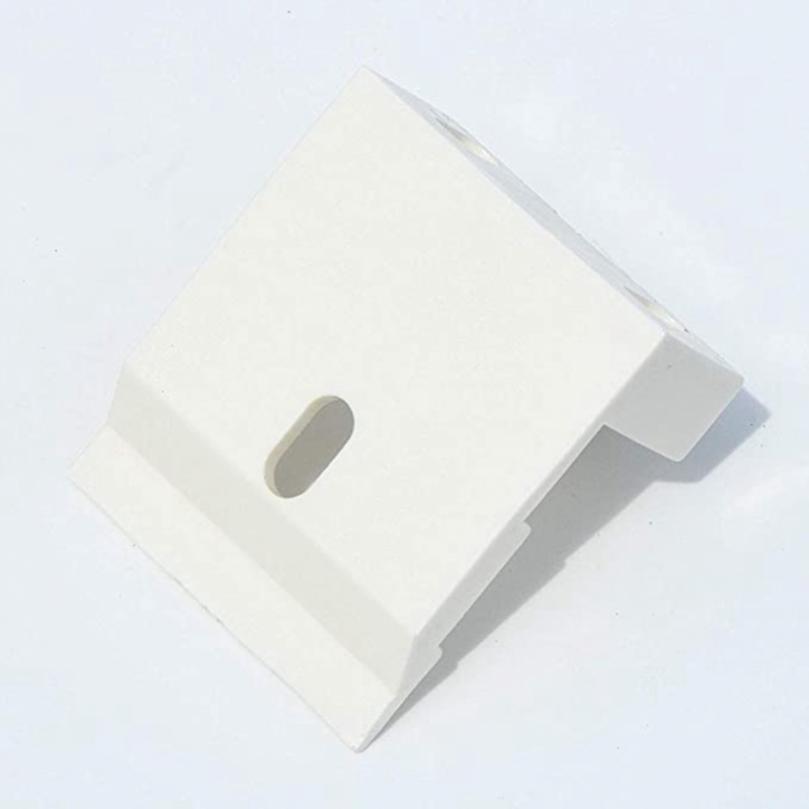 2pcs White Plastic Window Shutter Mounting Bracket Retainer for Pleated / Cellular Shades with Wide Beam Folding Blinds