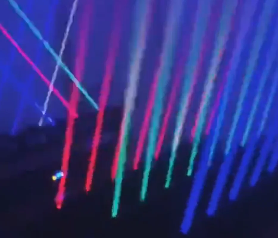 Módulo láser a todo color blanco sintético Tricolor RGB rojo verde azul de 500mw TTL + analógico