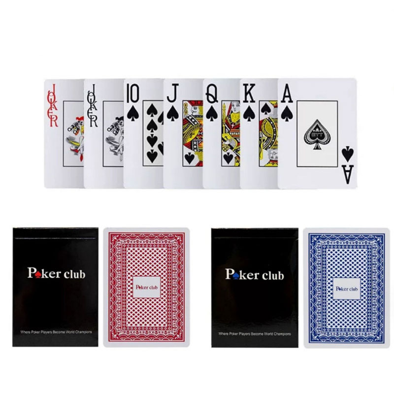 Cartões plásticos impermeáveis do clube do pôquer, Baccarat, Texas Hold'em, Esfoliação, Jogos de tabuleiro, Magic Tricks Tool, 8.8x6.3cm, 1 Pc