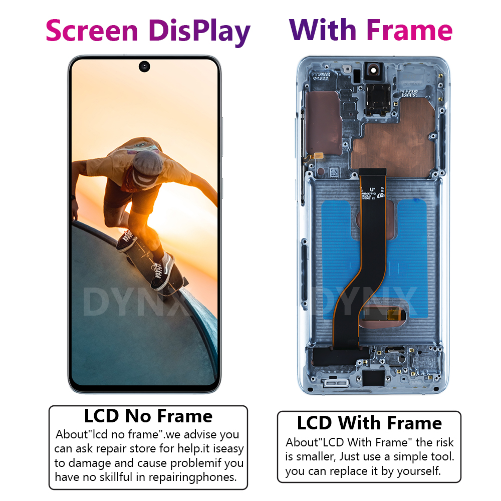 6.7 "AMOLED Voor Samsung Galaxy S20 Plus LCD G985 G985F G985F/DS G986 LCD S20 + Scherm met Touch Glas Digitizer Vergadering