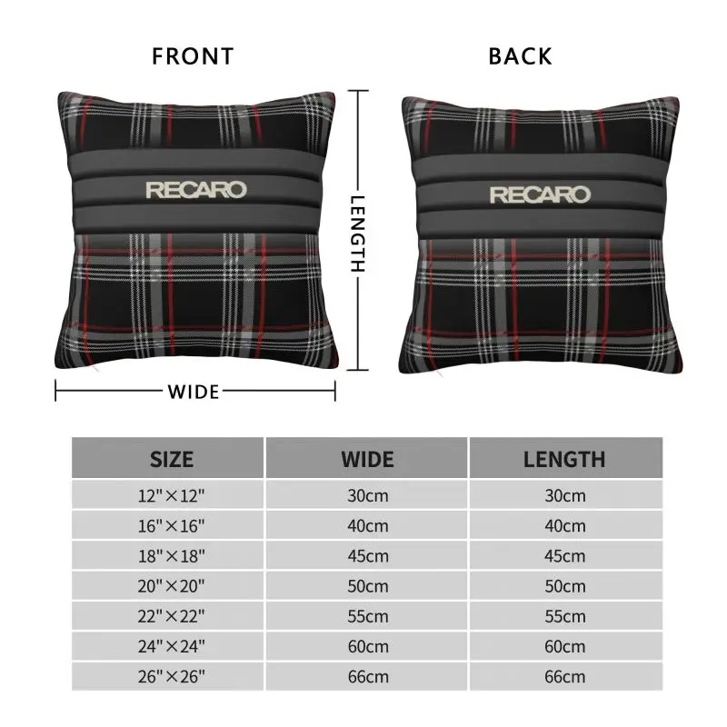 Custom Seat Upholstery Pattern Recaros Pillow Covers Nordic Cushion Cover Square Pillowcase