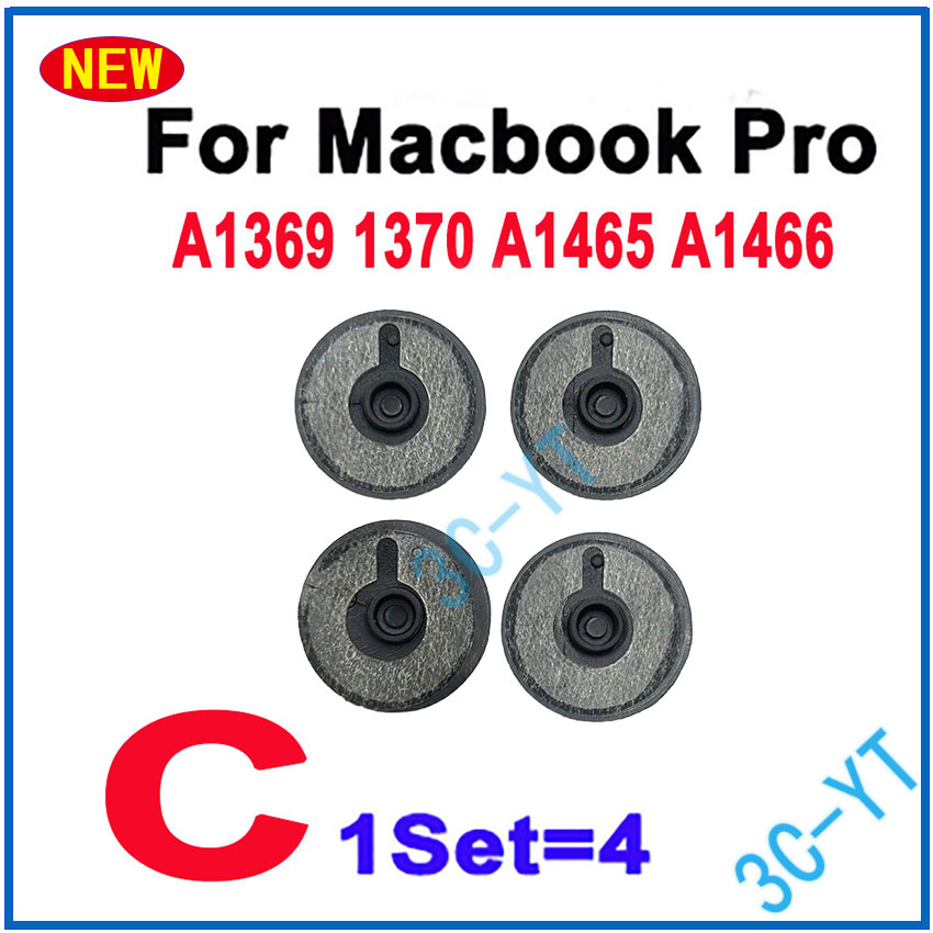 1 Bộ Laptop Đệm Chân Dưới Ốp Lưng Cao Su Cho Macbook Pro A1425 A1502 Không A1369 A1370 A1465 A1466 A1278 a1286