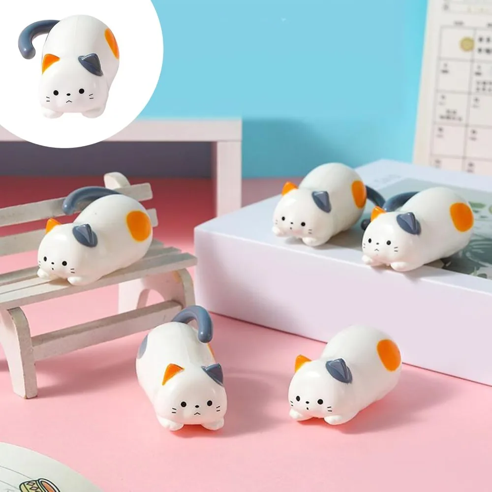 Новая милая катящаяся игрушка для кошек, пластик для снятия стресса, заводной котенок, подвижная игрушка, Непоседа, заводное котенко, игрушка для снятия стресса, домашняя игрушка