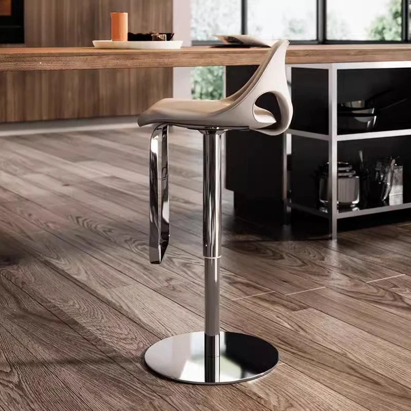 Adjustable Height Bar Stool Chair Swivel Unique Modern Luxury Brown Bar Stool Breakfast Nordic Sturdy Banqueta Furniture