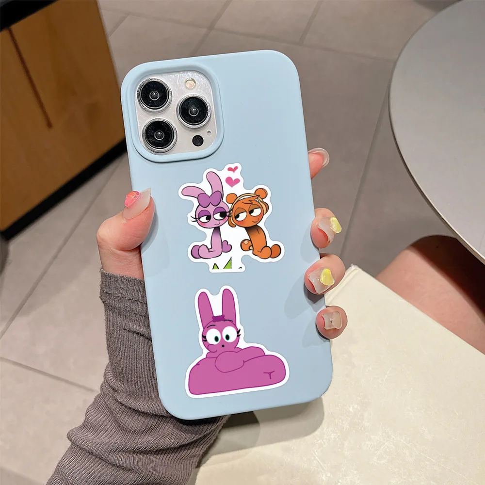 55 ピース/セット Sprunki ステッカースケートボードノート冷蔵庫電話ギター荷物デカールステッカーおもちゃ