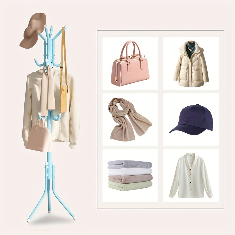 Einfache Eisen Mantel Rack Mäntel Taschen Schals Haushalt Lagerung Organizer Rack Für Büro Eingangsbereich Flur Wohnzimmer Schlafzimmer