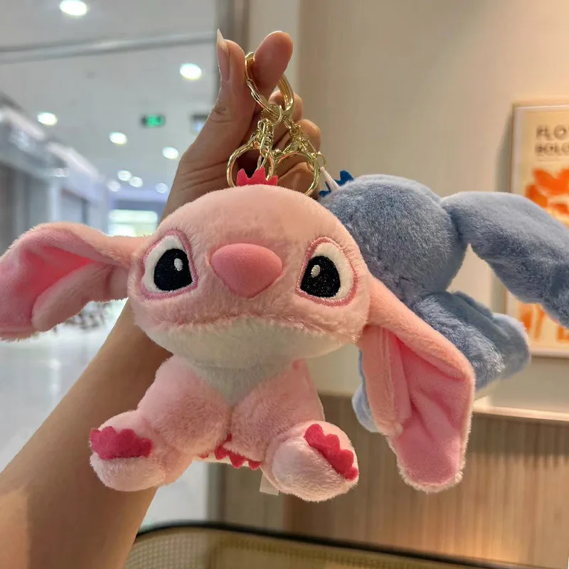 Genuino Disney Stitch Lotso giocattoli di peluche portachiavi ciondolo accessori simpatico cartone animato bambola di pezza portachiavi giocattoli portachiavi regalo