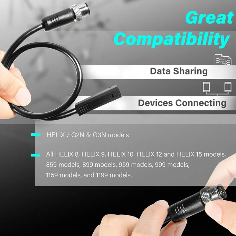 720074-12 als ec qde 12 Ethernet-Adapter kabel, für Humminbird-, Helix 7g2n-und g3n-Modelle, alle Helix 8/ 9/10/