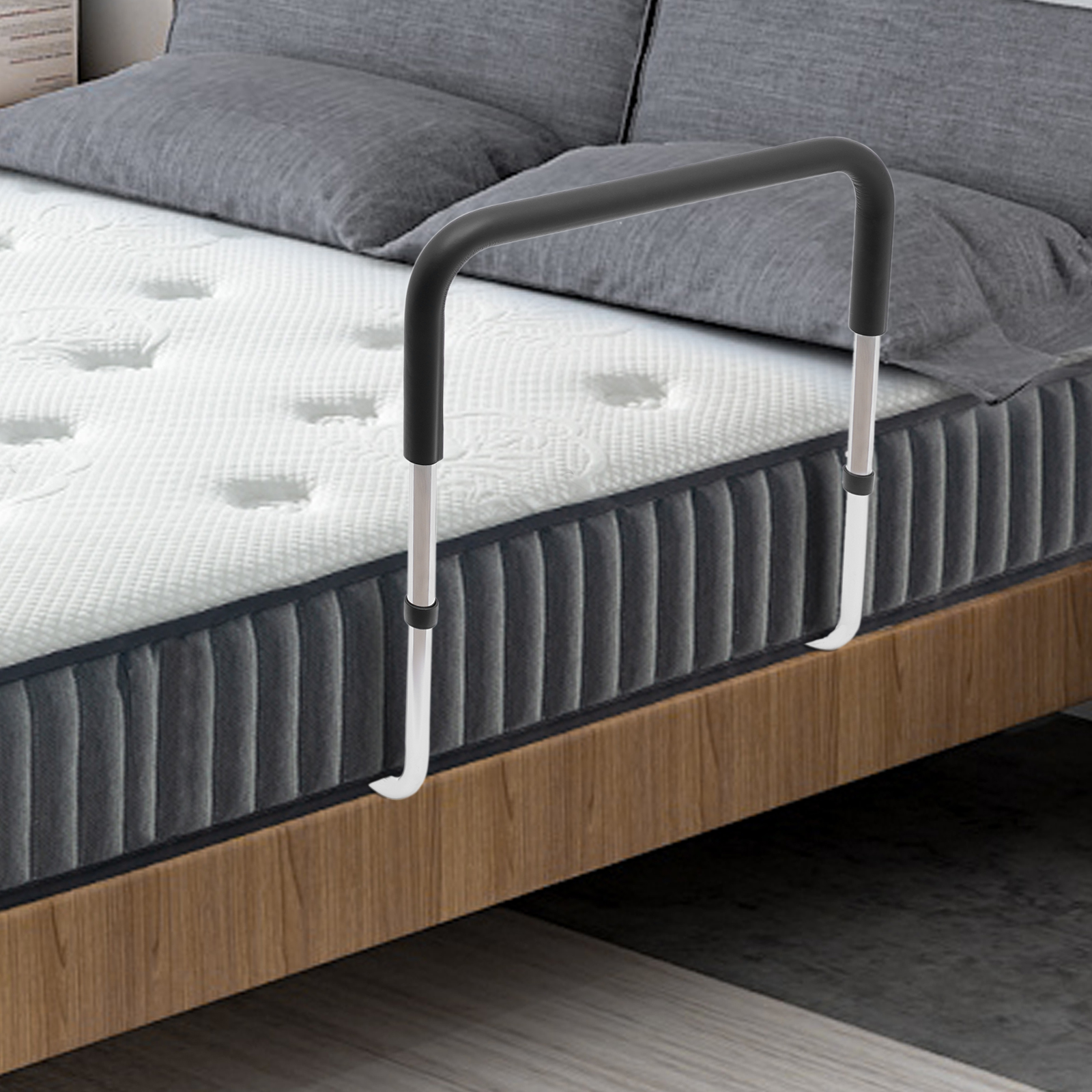 Nachttisch-Leitplanke, Bettgitter für ältere Erwachsene, Nachttisch-Fall, verhindert Haltegriff, höhenverstellbar für die Senioren-Bett-Assistent-Schiene
