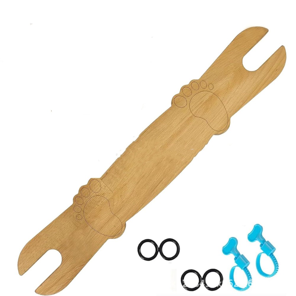 Регулируемая подставка для стульчика для кормления, длина 50 см, стабильный дизайн, детские стульчики для кормления, педаль, деревянный материал, круглые углы, аксессуар для стульчика для кормления