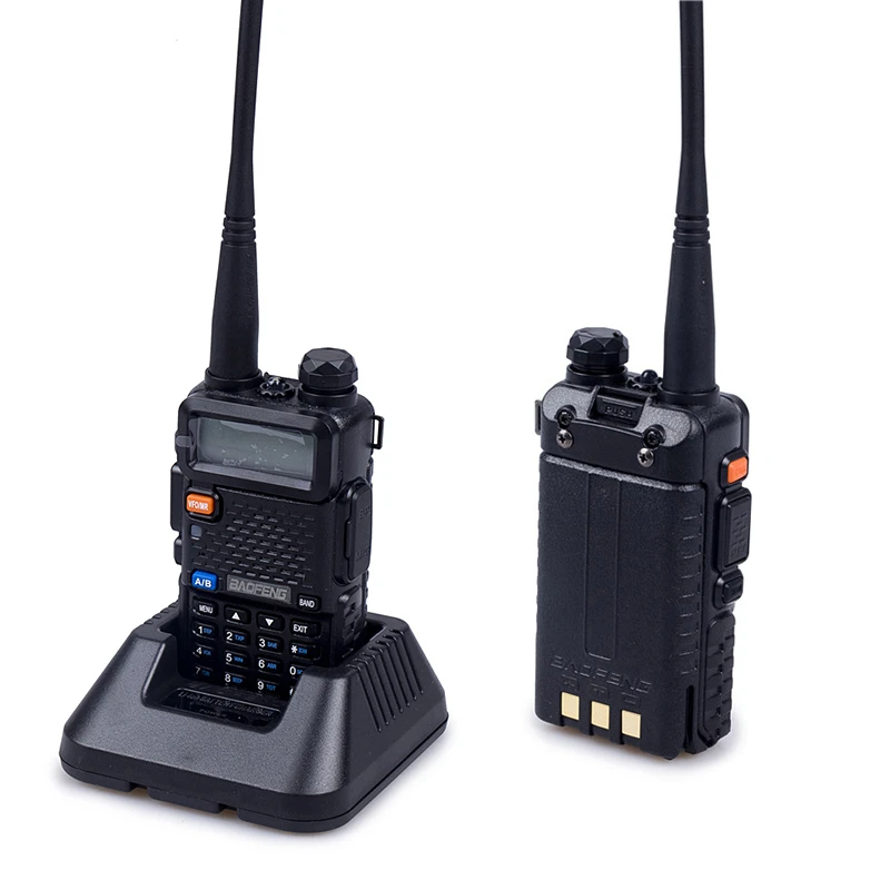 2PCS Baofeng UV-5R 5W 8W Walkie Talkie 1800mAh Tragbare Ham FM Radio VHF UHF dual Band Transceiver Zwei Weg Radio