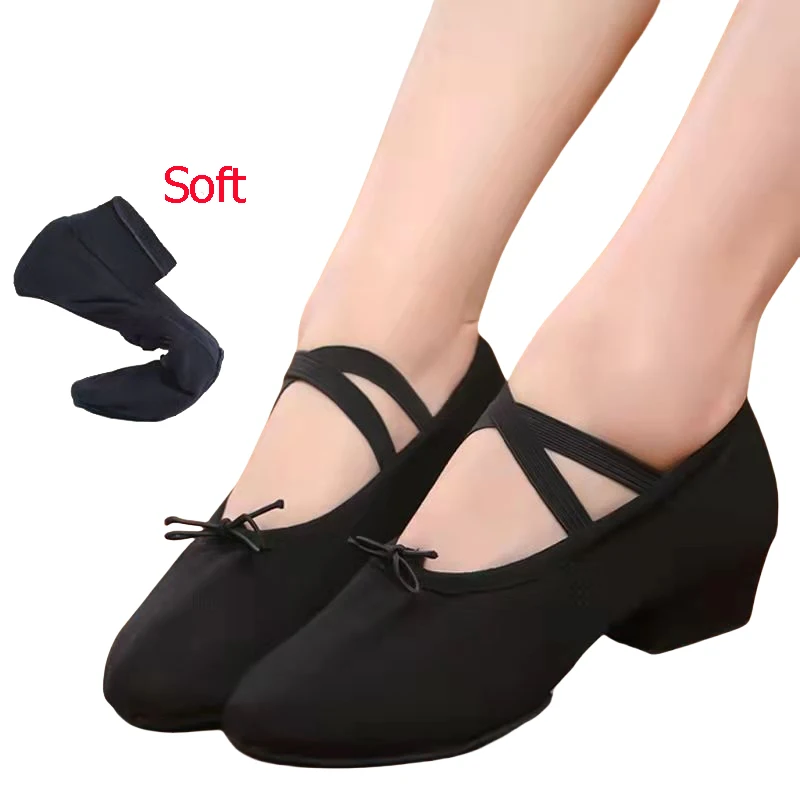 Ballett Tanz Schuhe Frauen Lehrer Bühne Training Schuhe Weiche Sohle Hausschuhe Yoga Bauch Praxis Schuhe Mädchen Jazz Tanzen Schuhe