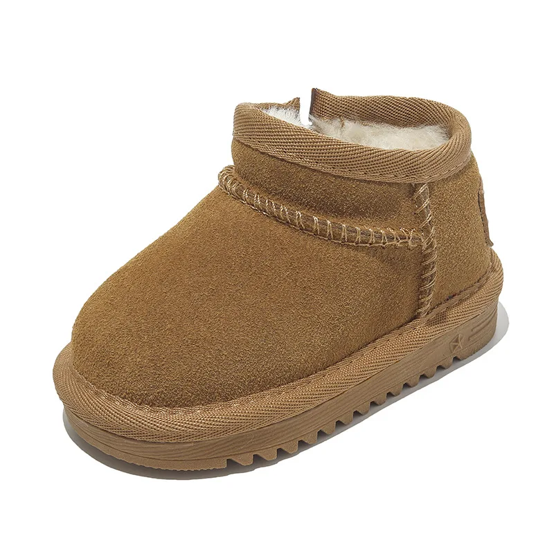 Moda crianças sapatos casuais meninas meninos botas de neve de algodão quente crianças botas menino inverno sapatos de algodão tênis