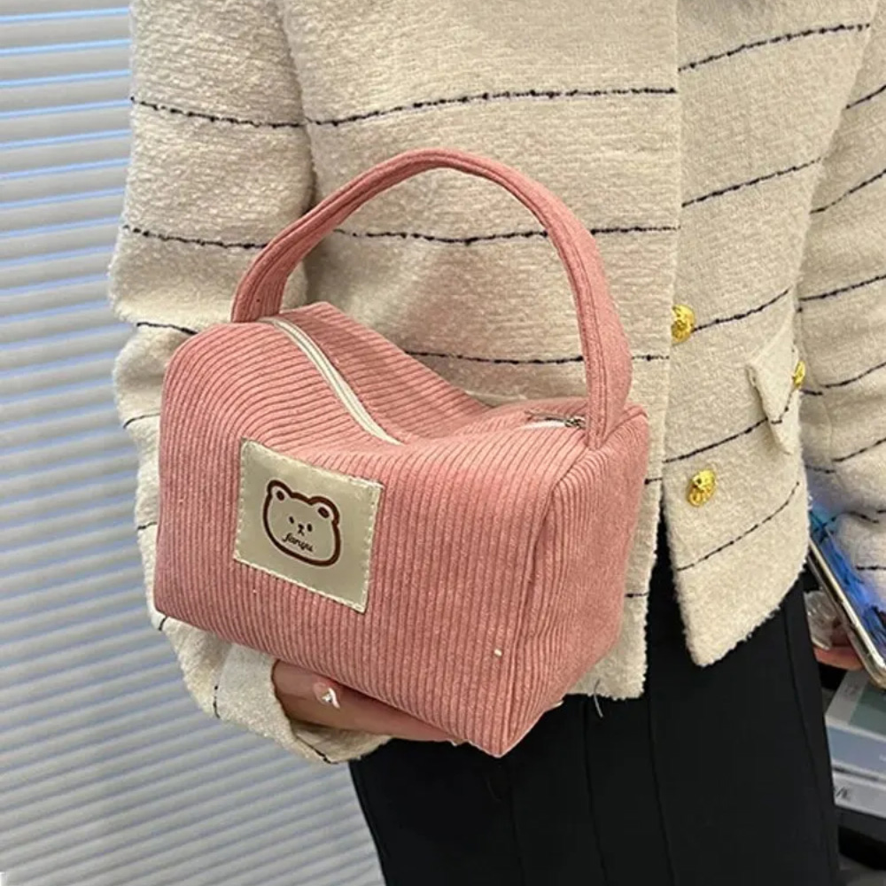 Sacos de cosméticos para mulheres de pelúcia bonito bolsa verão moda macio confortável grande capacidade na moda bolsa para mulher com alça