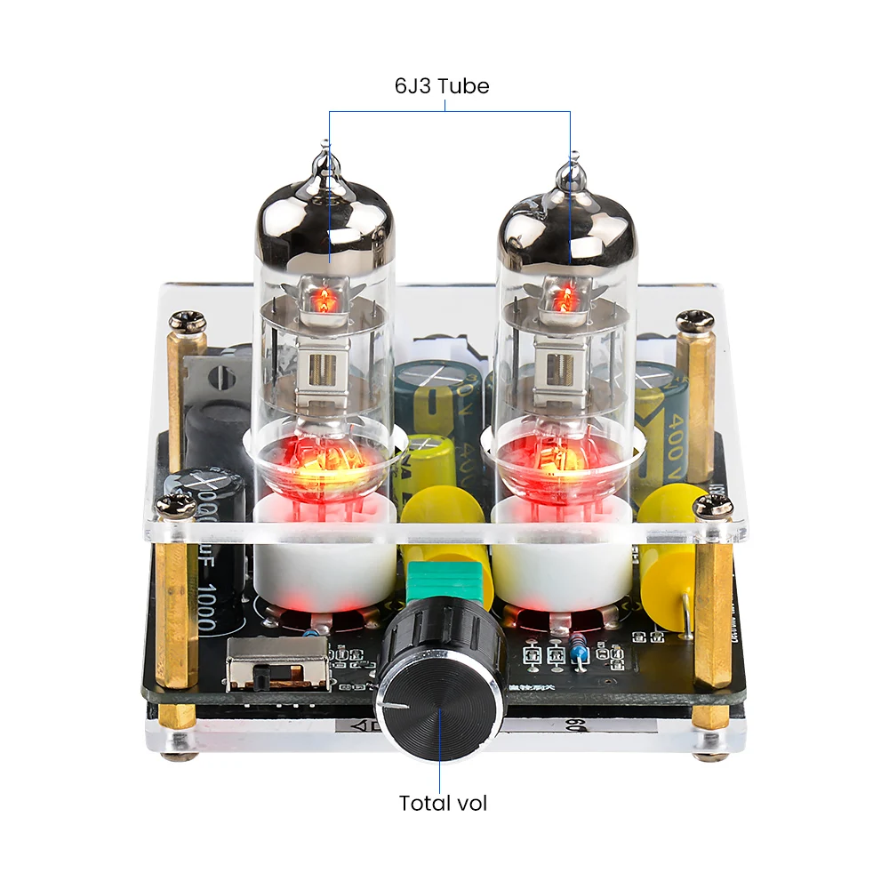 AIYIMA Upgraded 6A2 Tube Preamplifier Amplifiers HiFi Preamp Bile Buffer Audio Amp Speaker Sound Amplifier Home Theater DIY