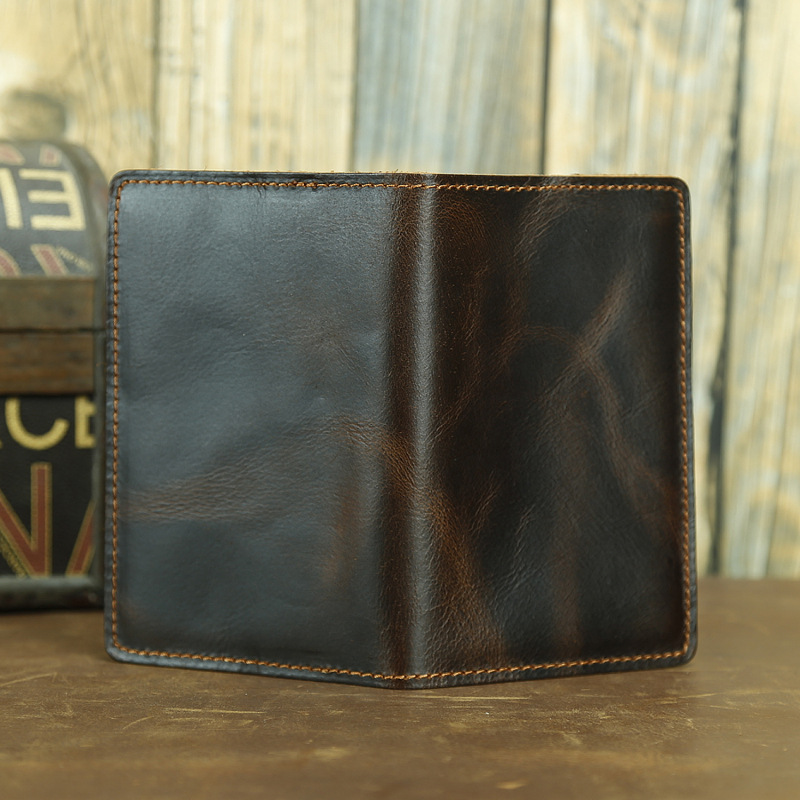 funda para pasaporte personalizado de cuero genuino personalizada funda pasaporte, billetera de viaje con nombres personalizados Vintage