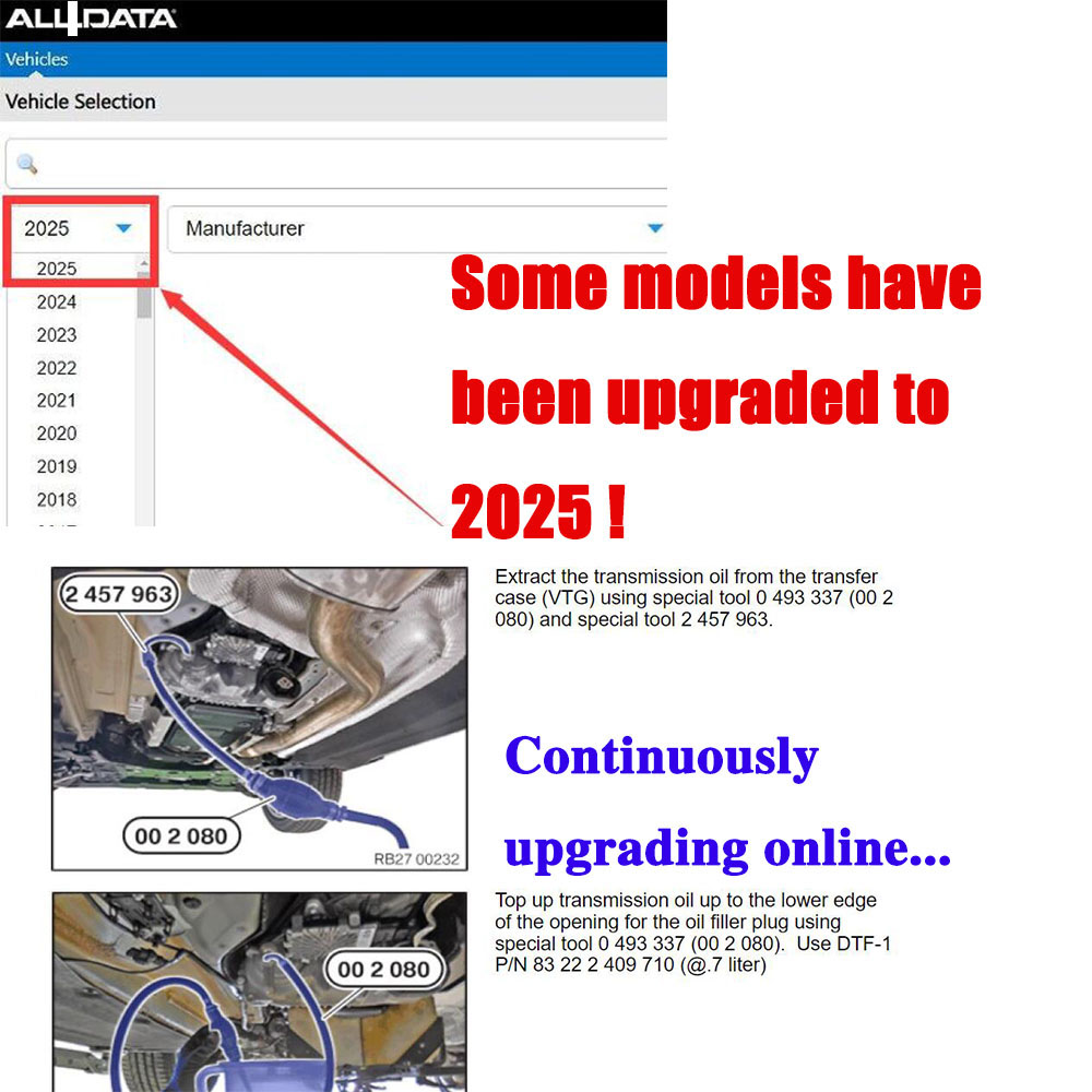 2026 Online account voor Alldata Autodegrafiek Nieuwste autoreparatiesoftware voor werkplaats Alle gegevens Hay-nes Pro Ondersteuning mobiel / pc