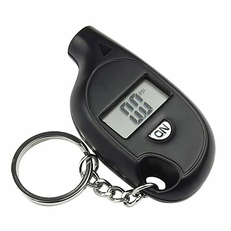 Mini brelok do kluczy Przenośny miernik opon Cyfrowy wyświetlacz LCD Miernik ciśnienia powietrza w samochodzie Automatyczne bezpieczeństwo motocykla