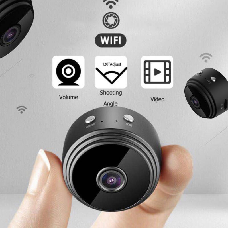 HD 1080P Mini WiFi Camera A9 CCTV Wireless Connect Cellphone Office Warehouse Backyard Magnetic Adsorption Portable Surveillance