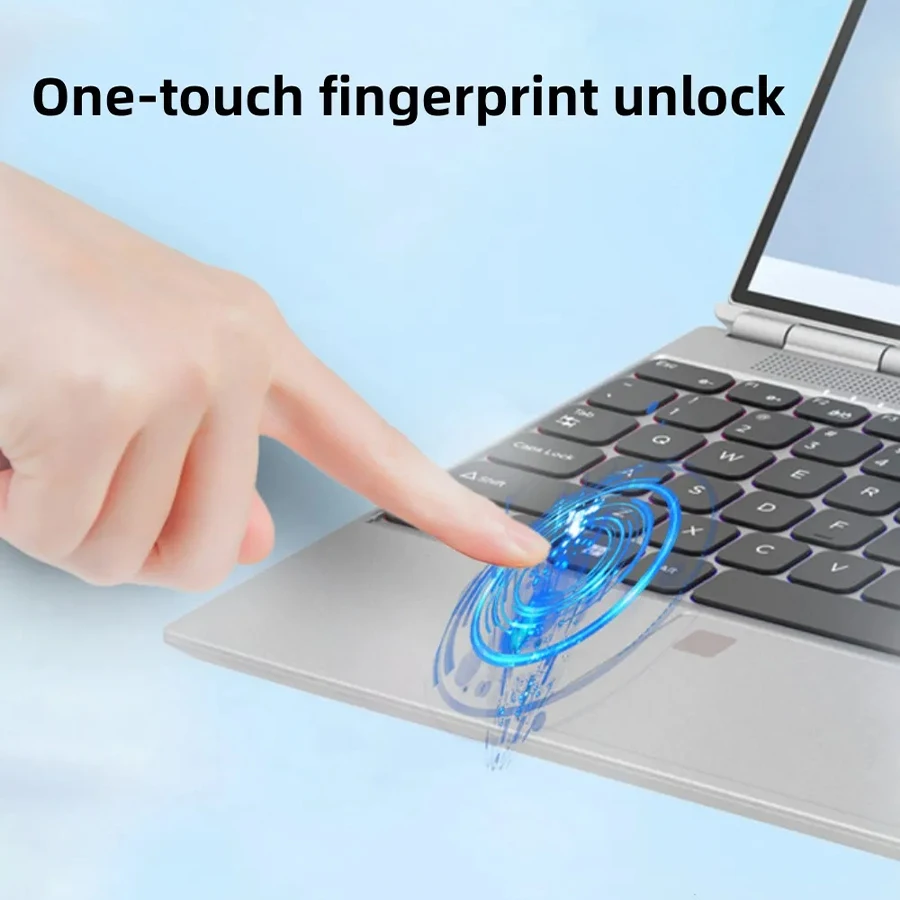 TOPOSH Portable 2 In 1 Mini Laptop Tablet PC Intel N5000 11.6" IPS Touch Screen 16GB RAM 512G SSD Windows 11 YOGA Notebook