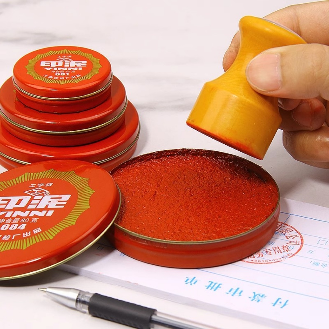 Красные чернильные подушечки для печати, чернильная паста, отпечаток руки, подушечки для штампов, портативные чернильные грязевые чернильные подушечки для рисования отпечатков пальцев, карты, штамп, ремесло