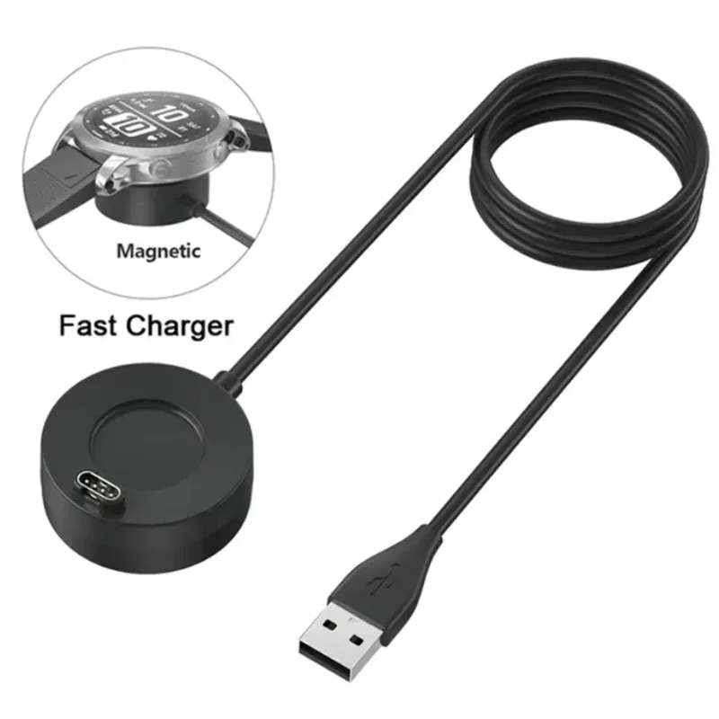 Stacja dokująca z ładowarką do Garmin Vivoactive 3 4 4S/Fenix 5 5S 5X 6 6S 6X/Venu 2 2S Sq USB Stacja dokująca z kablem ładującym do Forerunner 935