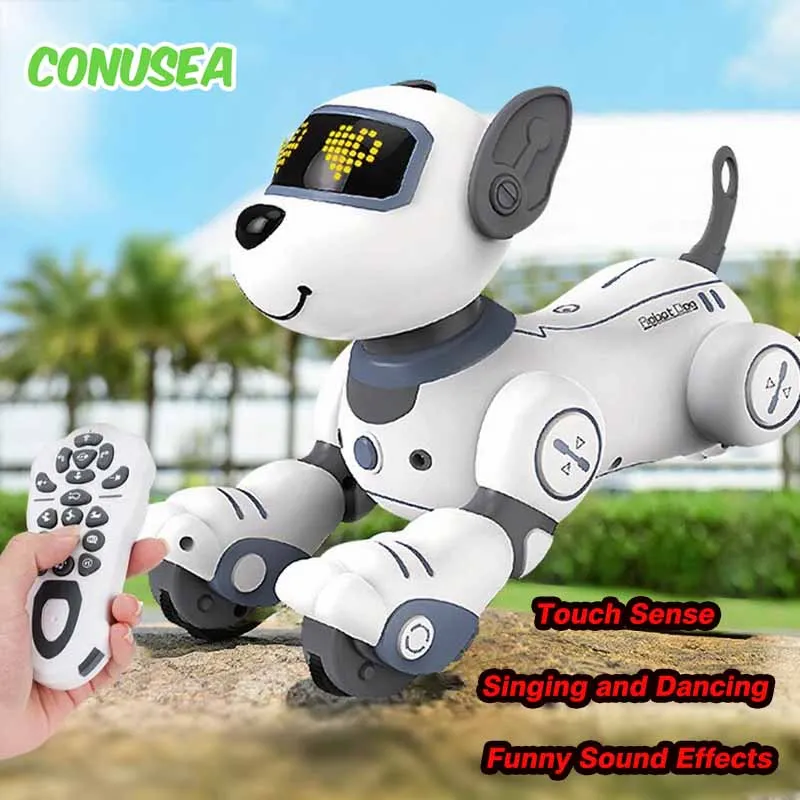 Intelligenter Roboterhund, lustige elektronische Robotik, Fernbedienung, Stunt, intelligente Roboter für Kinder, Jungen, Kinder, kreatives Geburtstagsgeschenk