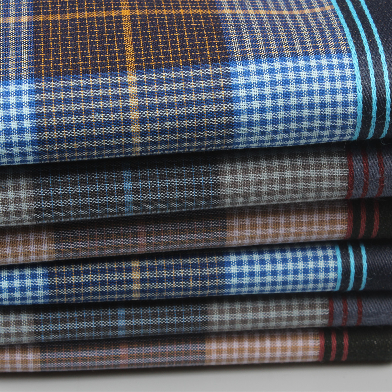 Мужской 15,7-дюймовый Полосатый Квадратный Носовой Платок