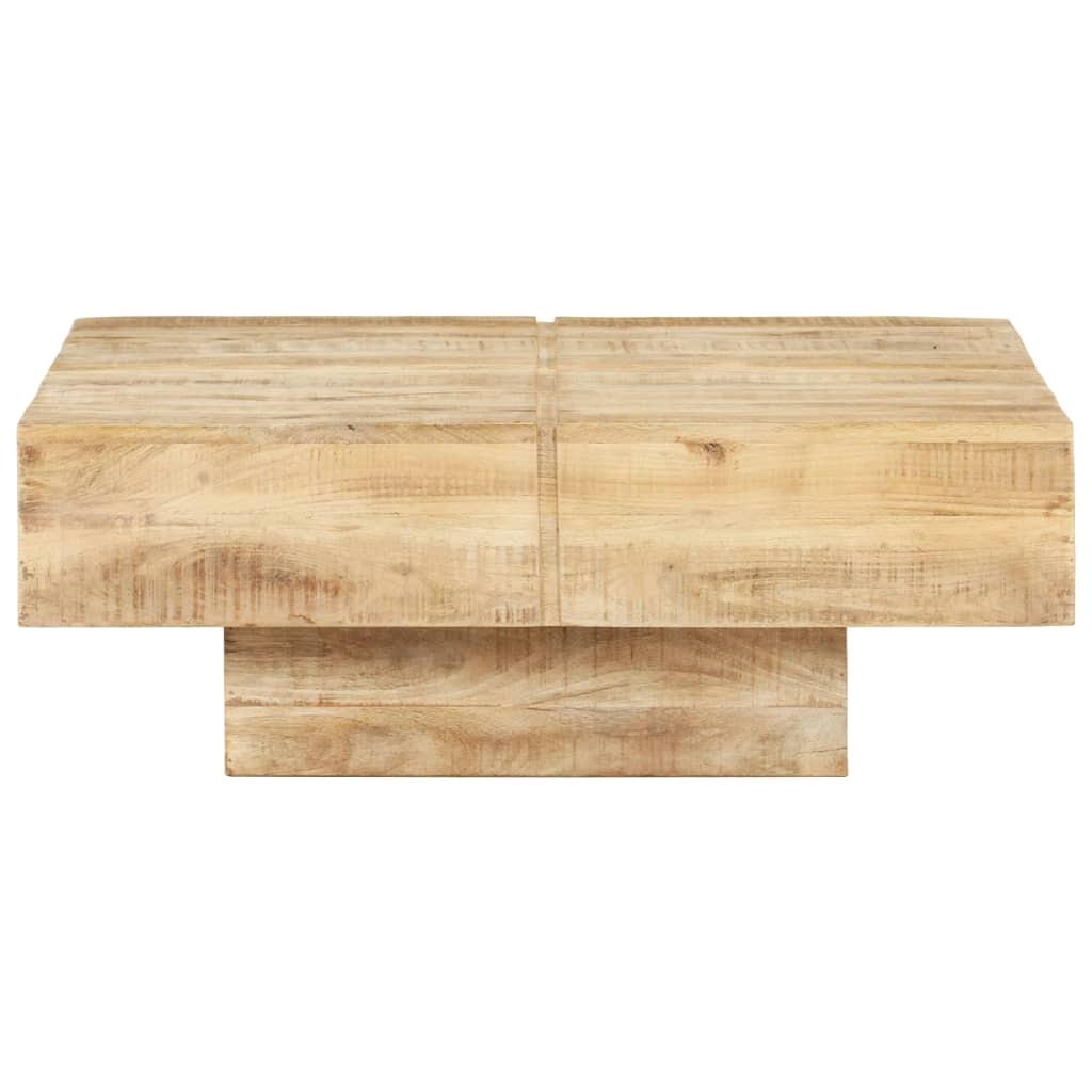 Mangohouten vierkante salontafel 80x80x28 cm Rustiek design woonkamermeubilair