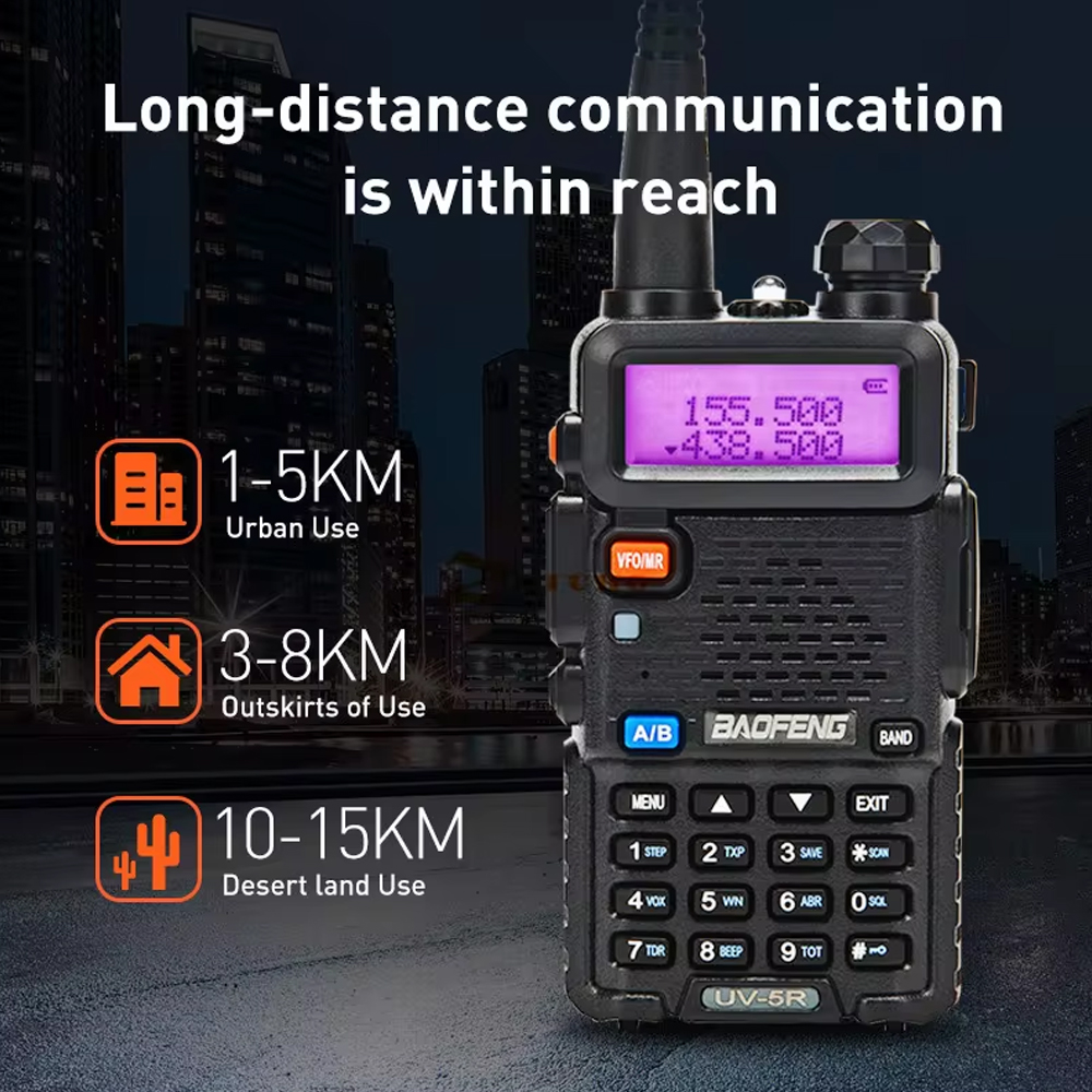 Baofeng UV-5R Usb Lange Afstand Ham 아마추어 Met Fm 라디오 Lange Afstand Draagbare Tweeweg 라디오 Baofeng Cb 라디오 워크