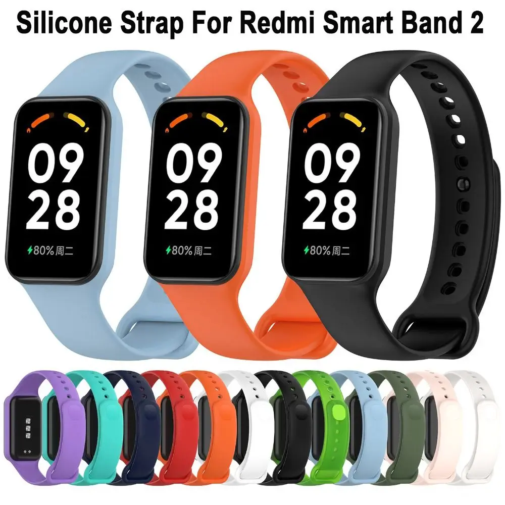 ソフトシリコンリストバンドストラップredmiスマートウォッチバンド用2時計バンド交換用スポーツブレスレットxiaomiバンド用8アクティブコレア