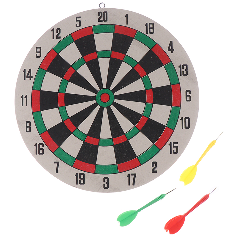 1 ชุด Dart Board ลูกดอกเกมชุดที่สมบูรณ์แบบสําหรับถ้ําเกมห้องเด็กตกแต่ง