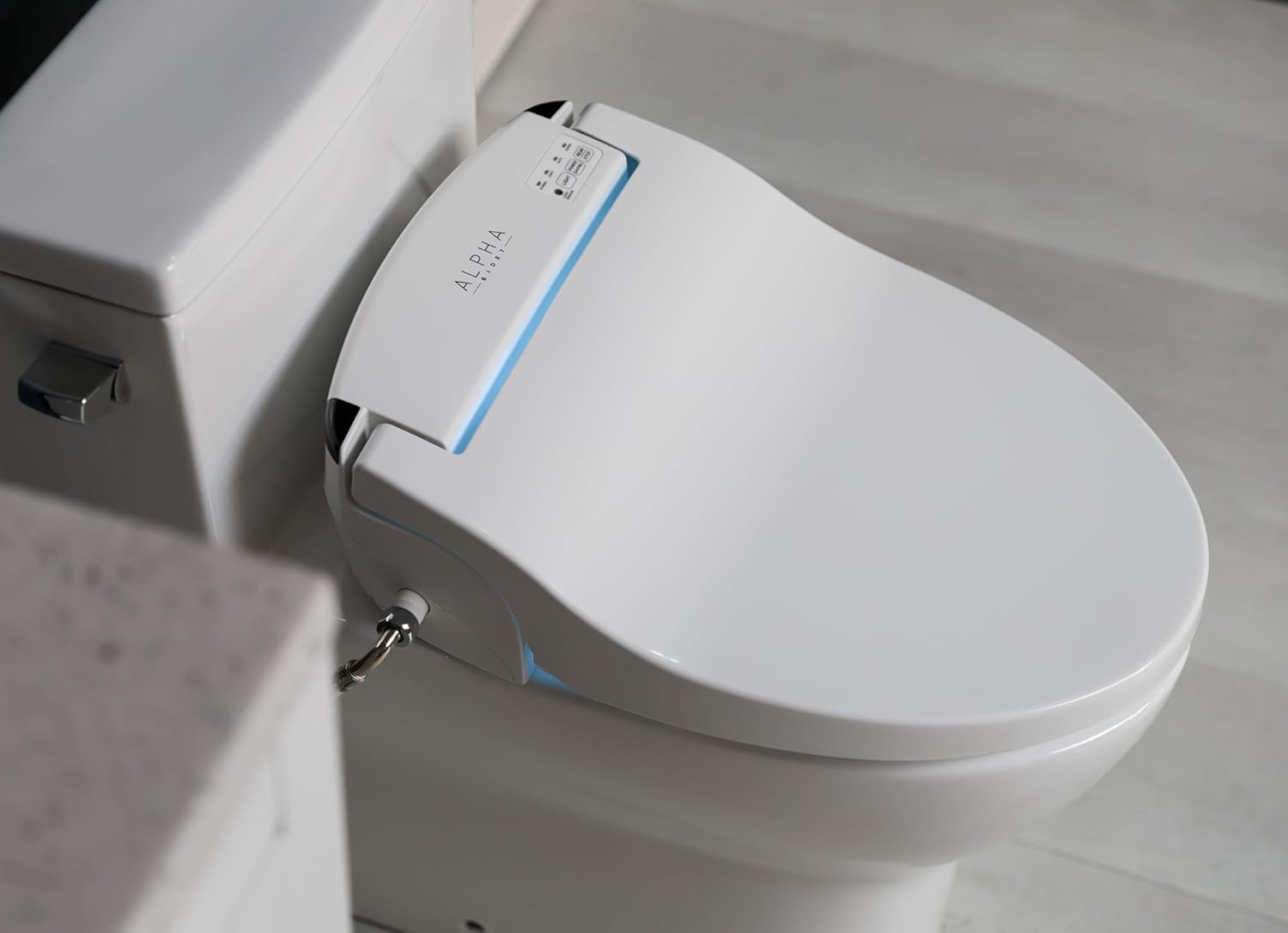 JX2 Elongated Bidet Toilet Seat, White, Endless Warm Water, NEW* Bowl Mist, LED Light, Quiet Operation, Wireless Remote