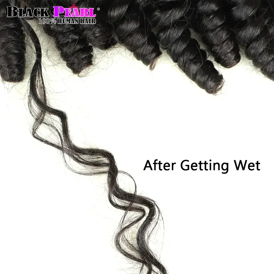 Extensões de cabelo birmanês para Boho Braid, Bouncy Curl, cabelo a granel, tranças de crochê, cabelo humano, sem trama, duplo desenhado