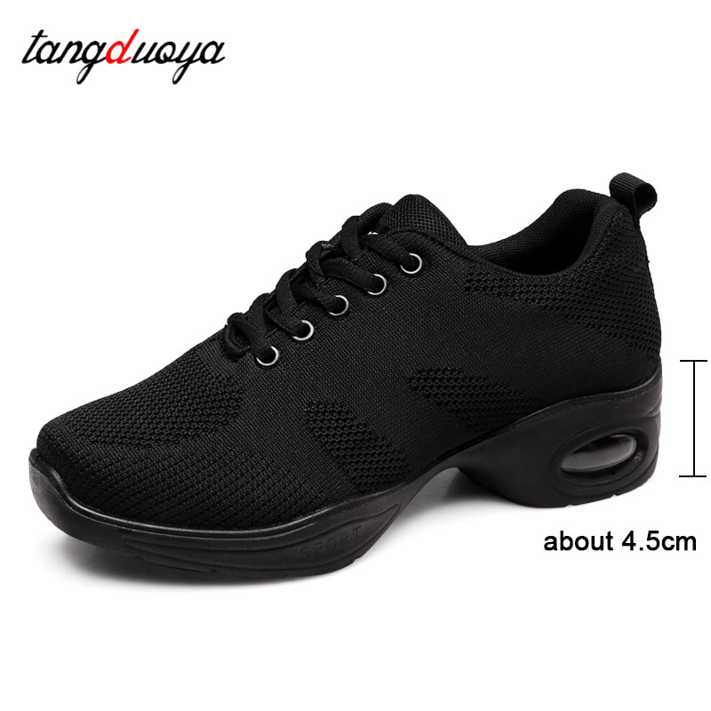 Turnschuhe Tanzschuhe Für Frauen Fliegen Woven Mesh Komfortable Moderne Jazz Tanzen Schuhe Mädchen Damen Outdoor Sport Schuhe