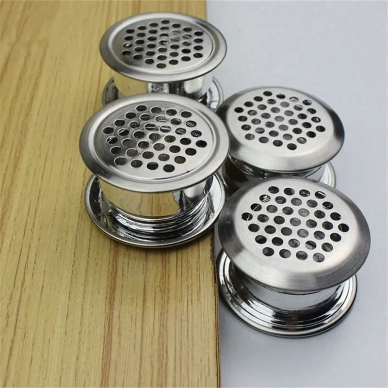 Rejilla de ventilación de acero inoxidable de doble cara, cubierta de rejilla de ventilación, agujero de ventilación para armario de zapatos, armario, 10 Uds.