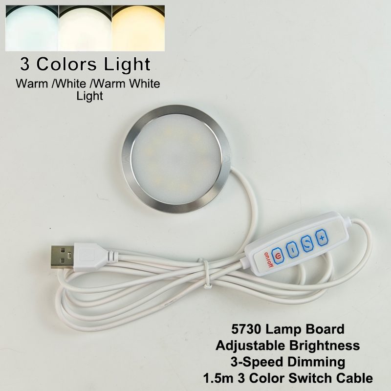 Led Lamp Kit Adjustable Light Kit Led Light Parts Hardware DIY Model Cold/warm Light Without Lamp Shell