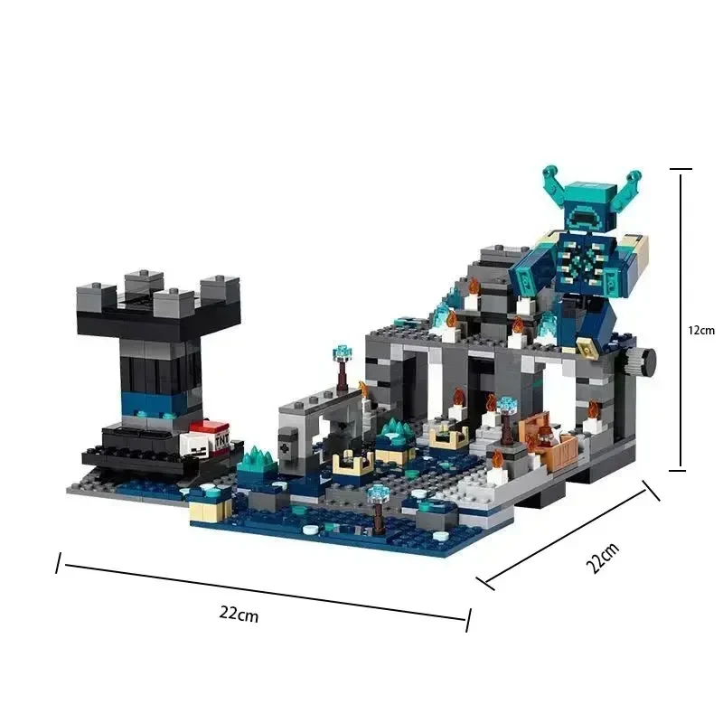 852pcs DIY ของเล่นเพื่อการศึกษา,เกมคลาสสิก Dark World GUARD Building Blocks ของขวัญวันเกิดของเล่นเด็กคริสต์มาสของขวัญ