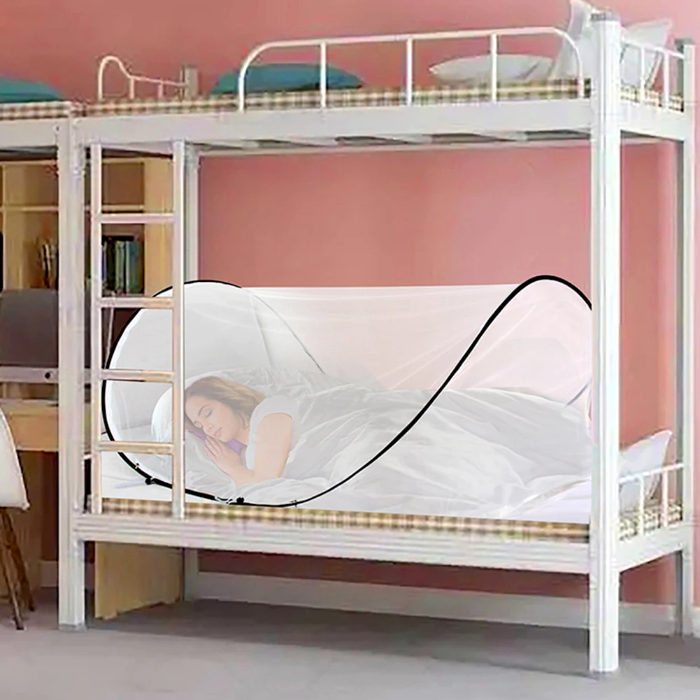 New Outdoor Travel Mosquito Net,Foldable Lightweight Small Mosquito Nets,Single Bed Camping Mosquitoes Tent for University Dorm