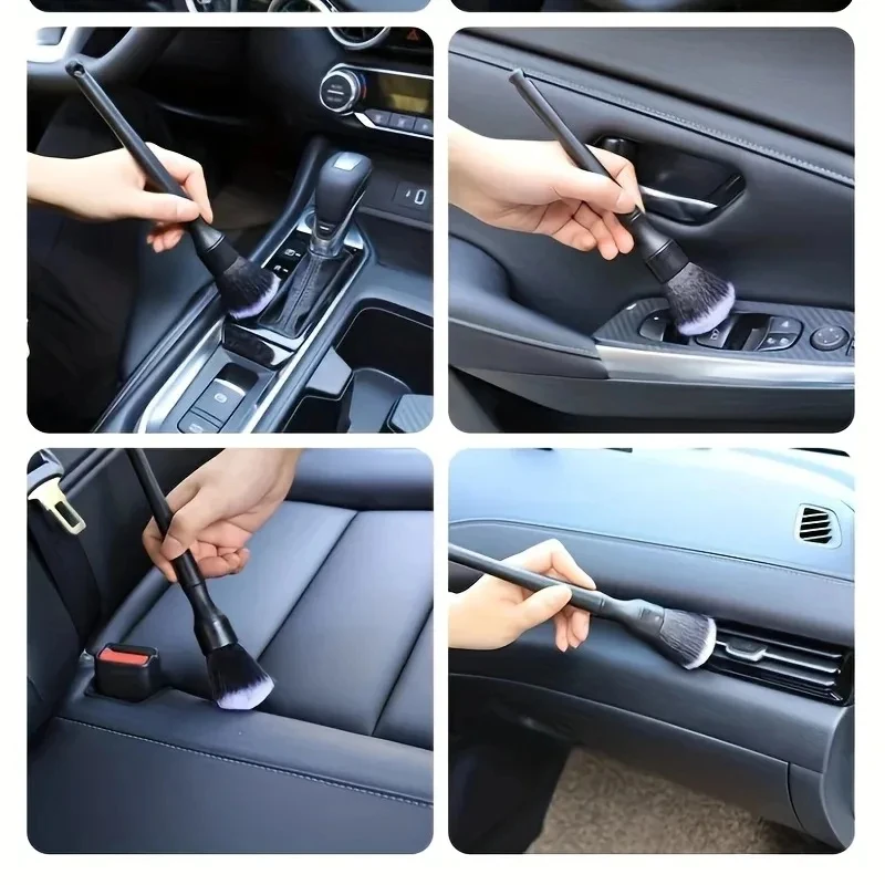 1 stks Auto-interieur Detaillering Borstel Zachte Haren Reinigingsborstel Motorfiets CarCleaning Tool Auto Detail Dash Stofdoek Borstel