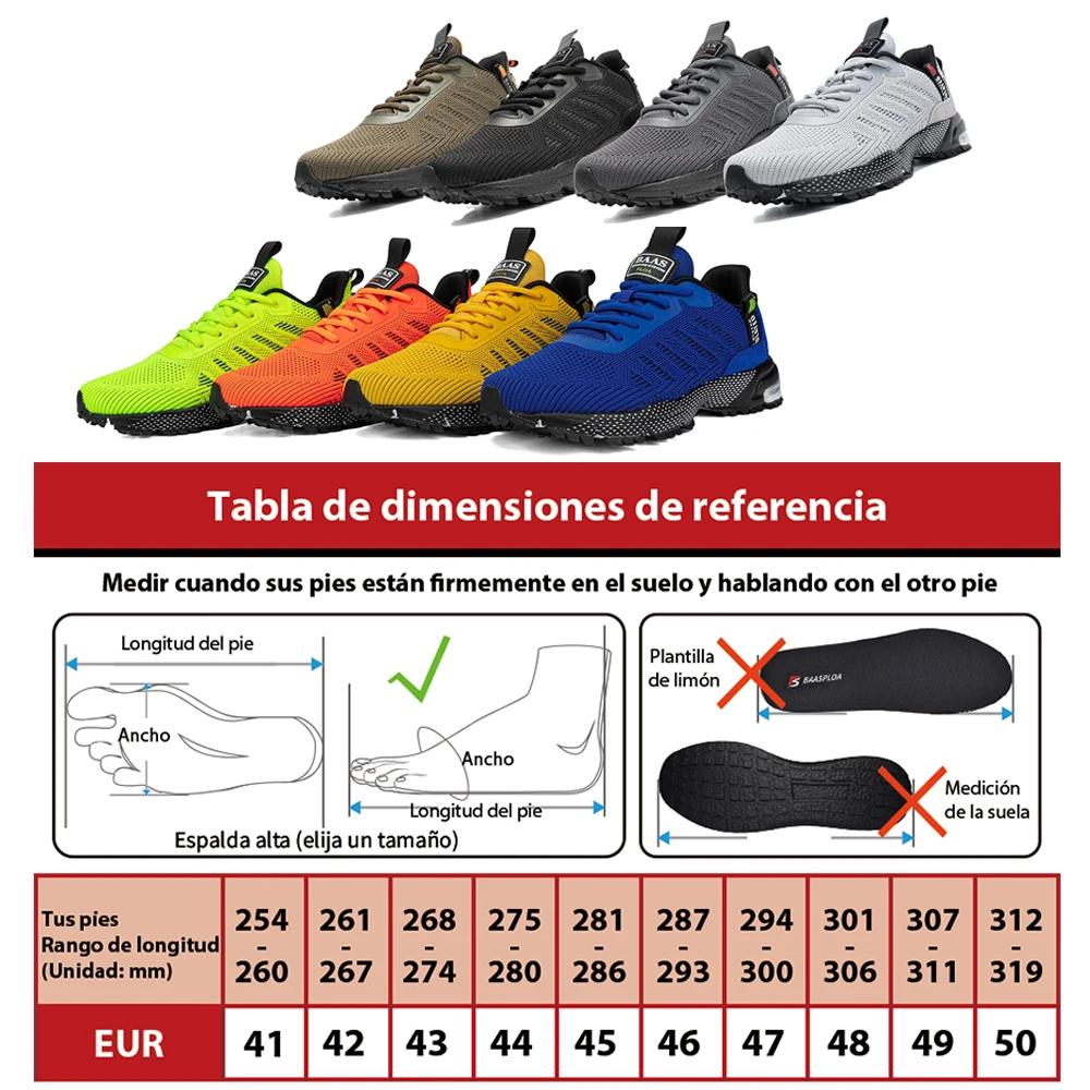 Baasploa-Zapatillas de correr profesionales para hombre, deportivas masculinas de malla, ligeras, con cordones, para deportes al aire libre